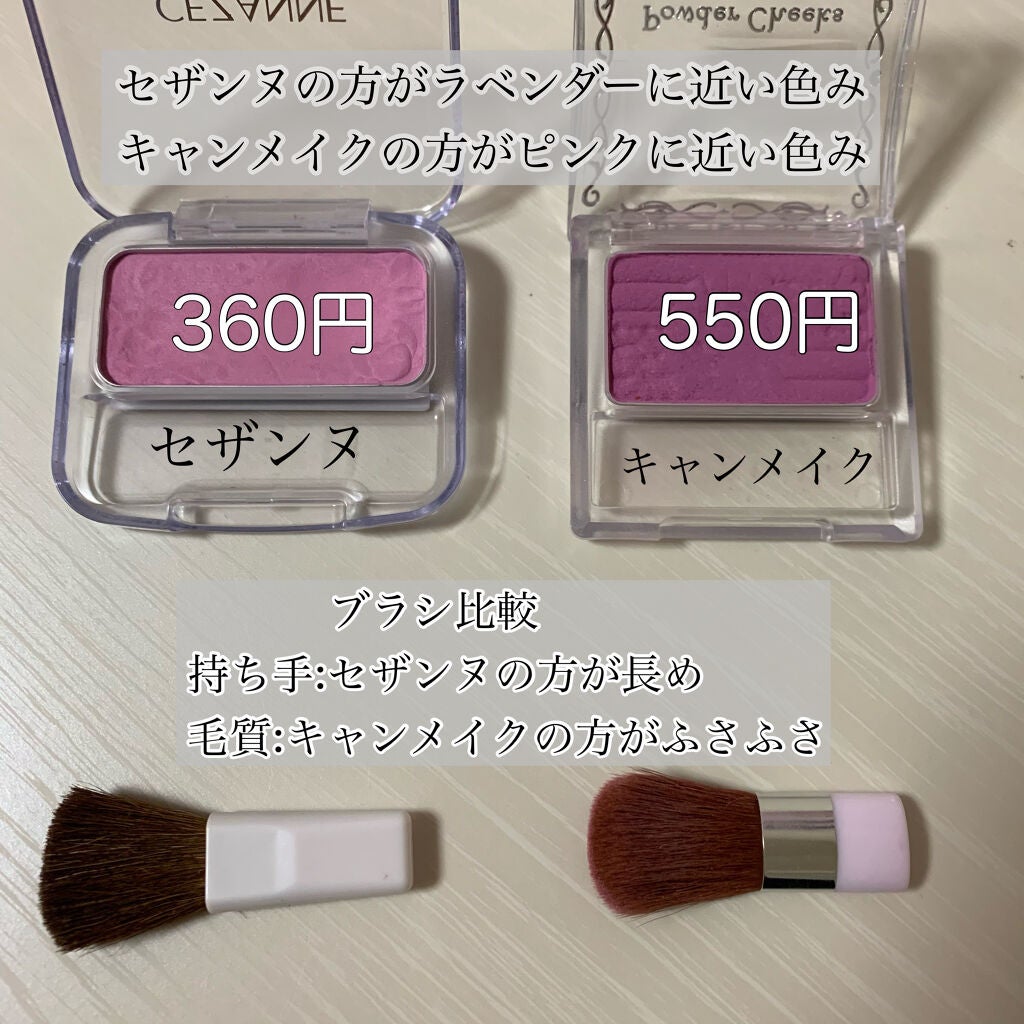 【旧品】パウダーチークス/キャンメイク/パウダーチークを使ったクチコミ(2枚目)