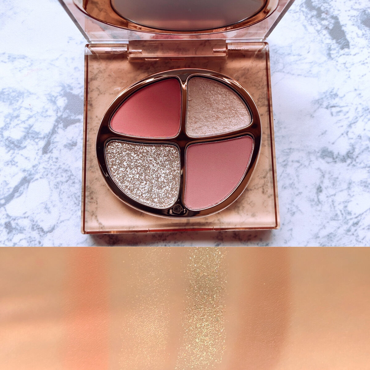 遊染インクスマッジパレット F02 灰桃/Joocyee/アイシャドウパレットを使ったクチコミ（3枚目）