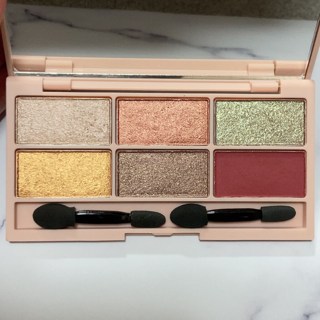 イロアソビ 6色アイパレット/iroasobi/アイシャドウパレットを使ったクチコミ（2枚目）