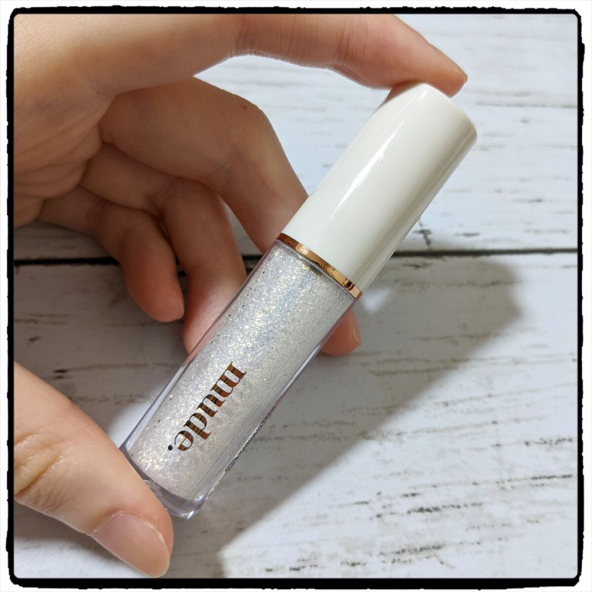 MD ドリーミーグリッター 02 GOLD ​GLORY/mude./グリッターを使ったクチコミ（1枚目）