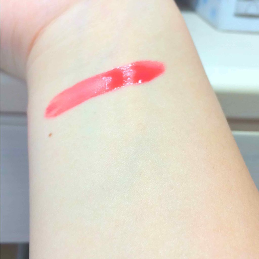 ディアダーリン ウォータージェルティント （アイスティント）/ETUDE/口紅を使ったクチコミ（2枚目）