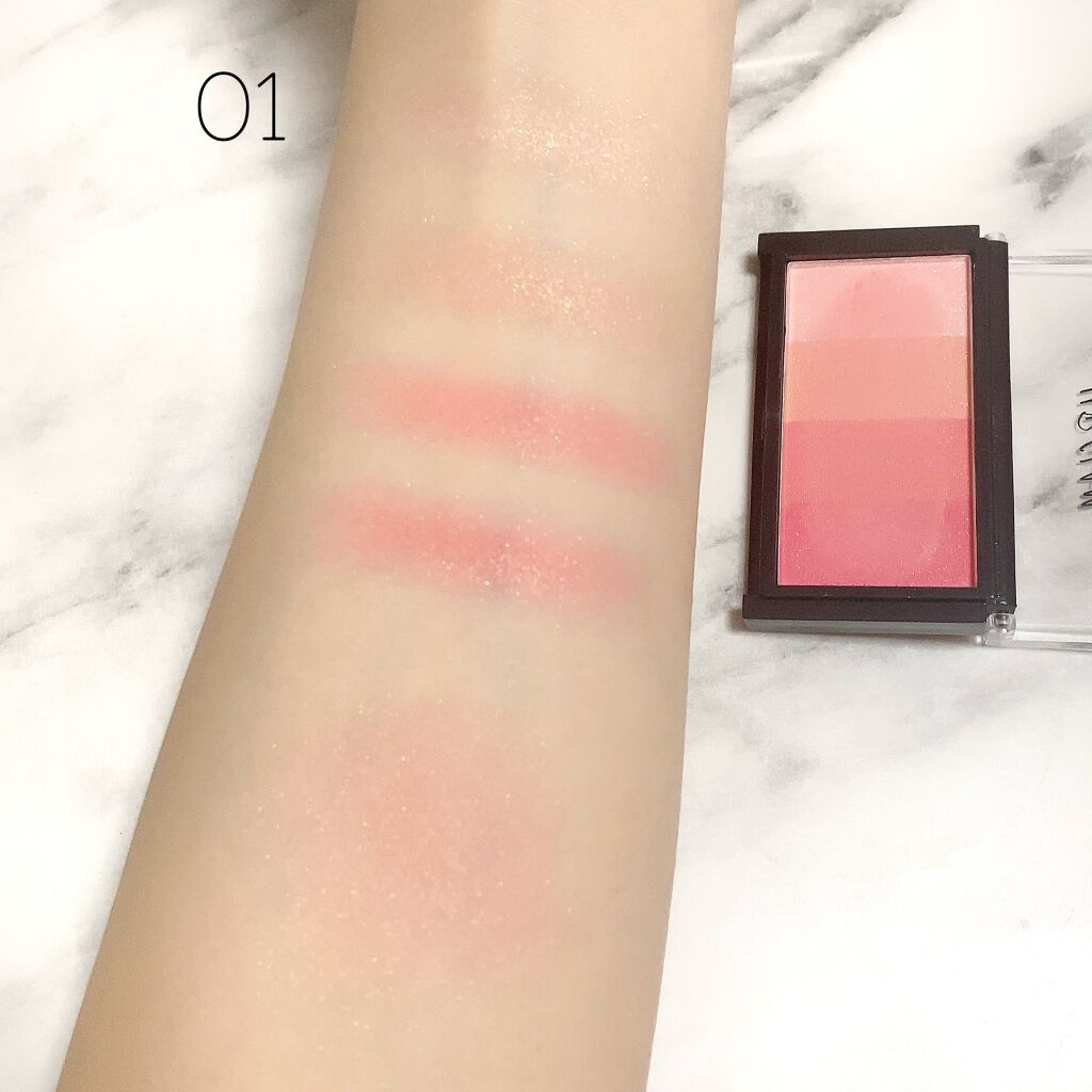 UR GLAM　GRADATION CHEEK/U R GLAM/パウダーチークを使ったクチコミ（2枚目）