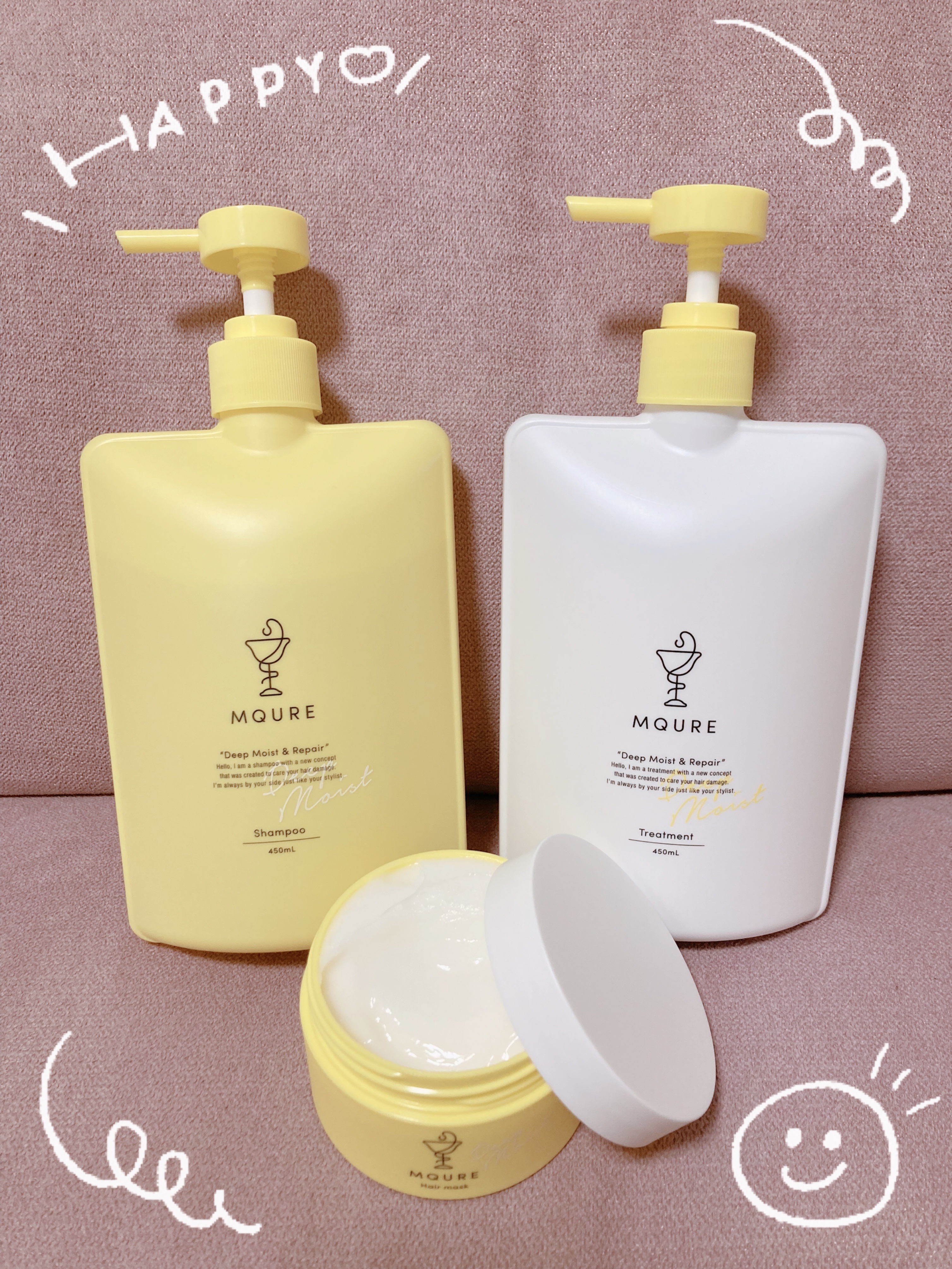 Deep Moist&Repair シャンプー / トリートメント/MQURE/市販シャンプーを使ったクチコミ（1枚目）