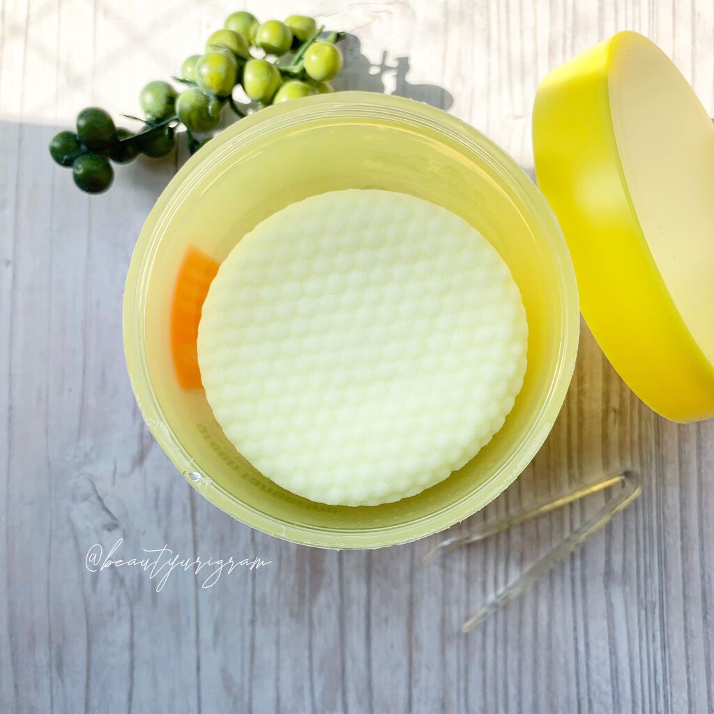 グリーンタンジェリン ビタCダークスポットケアパッド/goodal/トナーパッドを使ったクチコミ（2枚目）