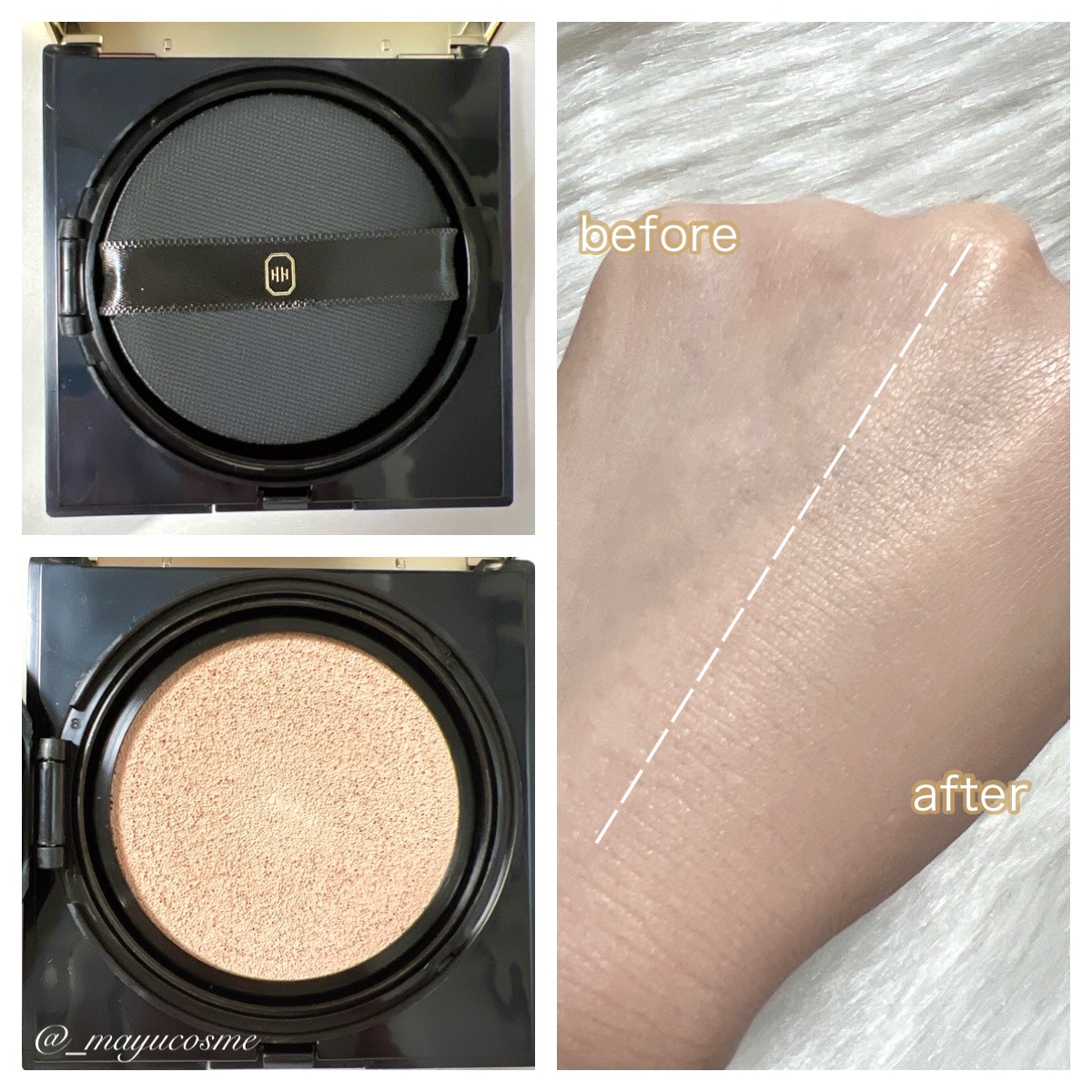 レタッチフィルターファンデーション #ラテ/H×H/クッションファンデーションを使ったクチコミ（2枚目）