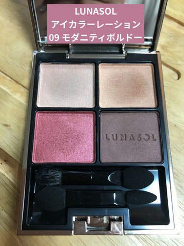 アイカラーレーション 09 Modernity Bordeaux/LUNASOL/アイシャドウパレットを使ったクチコミ（1枚目）