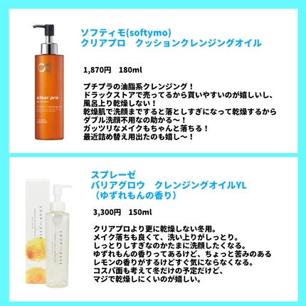 バリアグロウ クレンジングオイル /スプレーゼ /オイルクレンジングを使ったクチコミ(2枚目)
