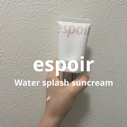 ウォータースプラッシュサンクリーム/espoir/日焼け止め・UVケアを使ったクチコミ(1枚目)