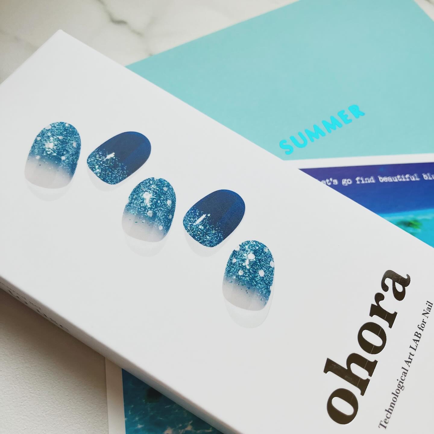 セミキュアジェルネイル（ハンド）/ohora/ネイルシールを使ったクチコミ（2枚目）