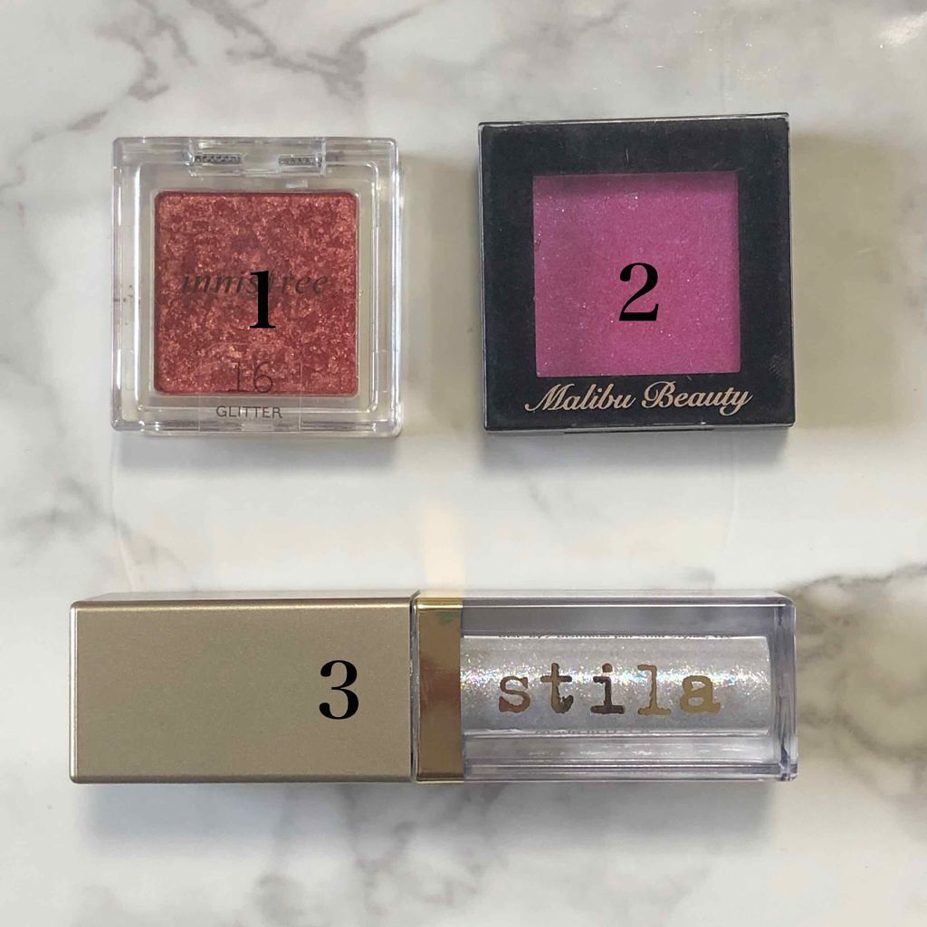 グリッター&グロウ リキッドアイシャドウ/stila/グリッターを使ったクチコミ（2枚目）