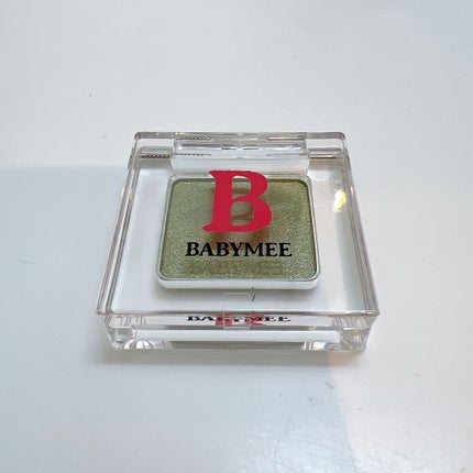 ニュアンスカラー シャドウ pistachio green(WEB限定色)/BABYMEE/単色アイシャドウを使ったクチコミ(1枚目)