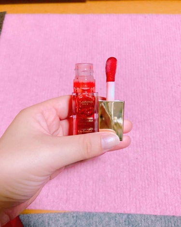 コンフォート リップオイル  03 red berry/CLARINS/リップグロスを使ったクチコミ（2枚目）