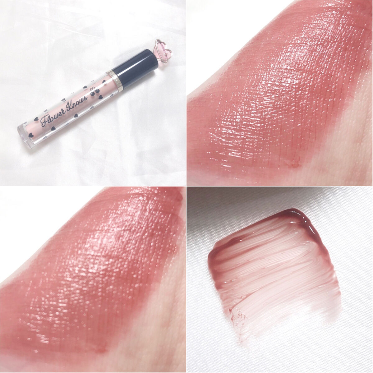 グリスニングウォータリングティント G03 ビタースイートダークチョコレート/FlowerKnows/リップティントを使ったクチコミ（2枚目）