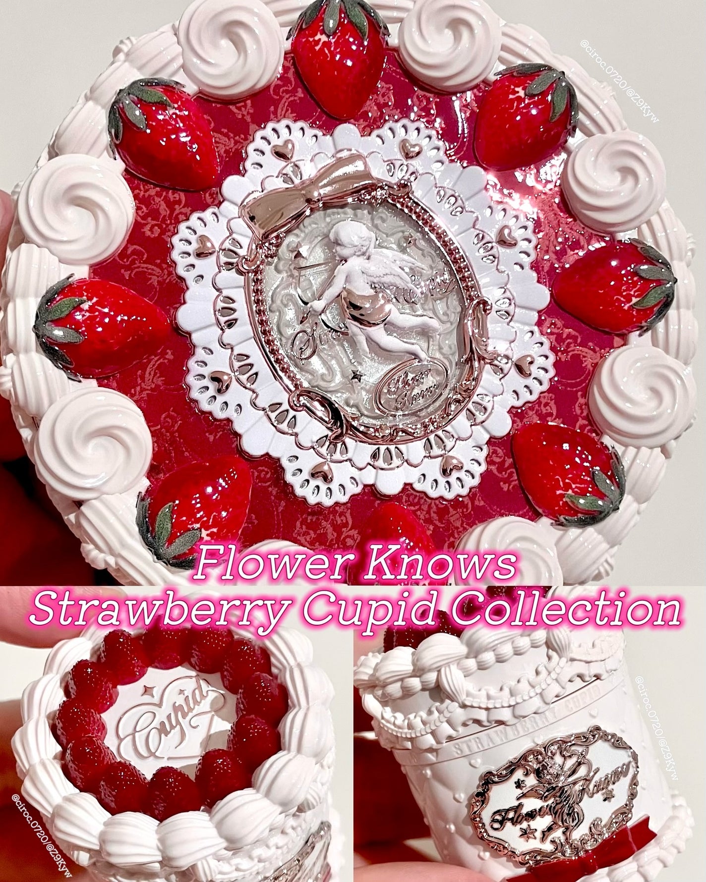 ストロベリーキューピッドコレクション プレストパウダー/FlowerKnows/プレストパウダーを使ったクチコミ(1枚目)