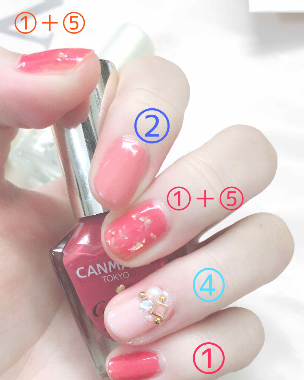 ネイルシール（ストーンステッカー）/ビー・エヌ/ネイルシールを使ったクチコミ（3枚目）