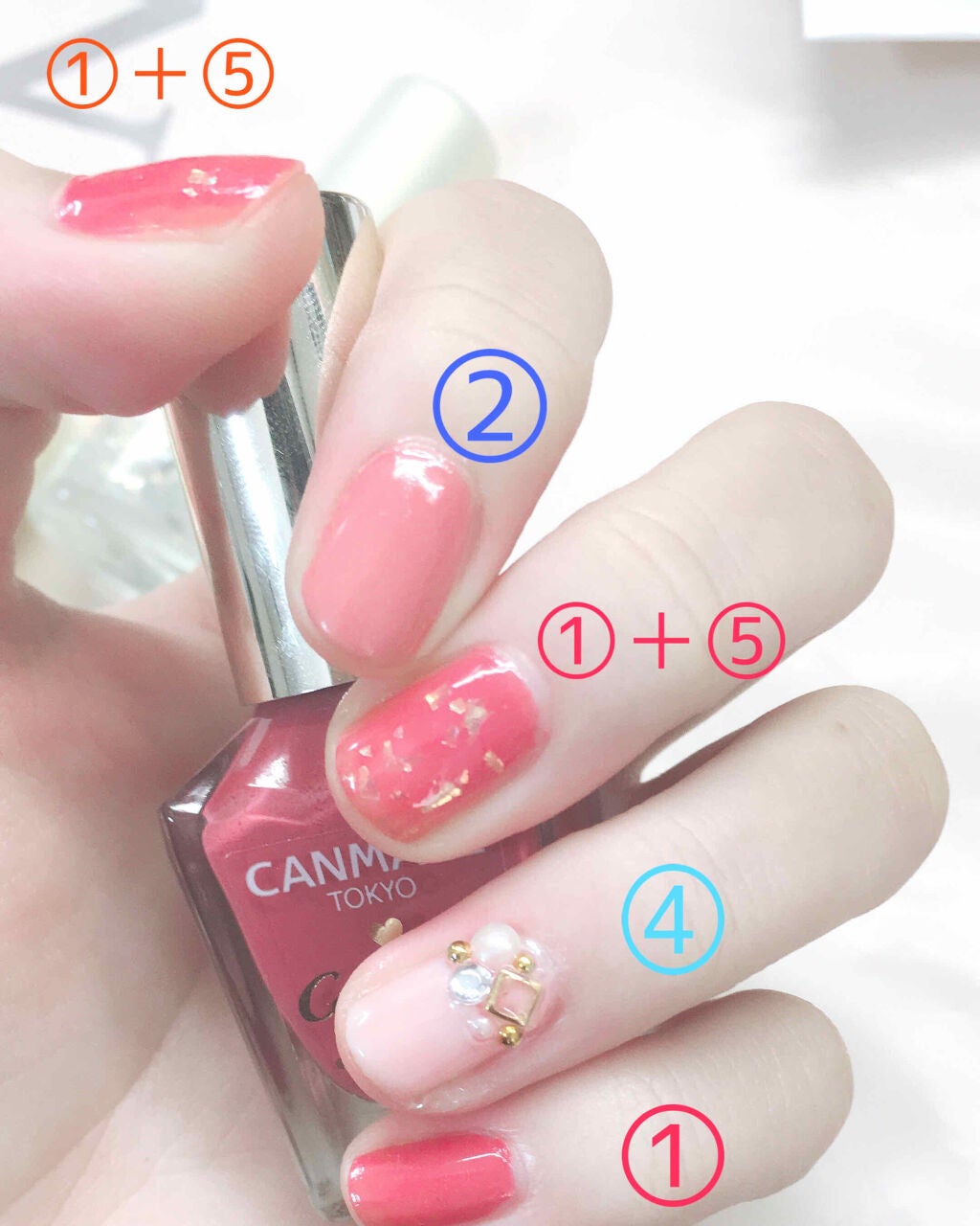 ネイルシール(ストーンステッカー)/ビー・エヌ/ネイルシールを使ったクチコミ(3枚目)