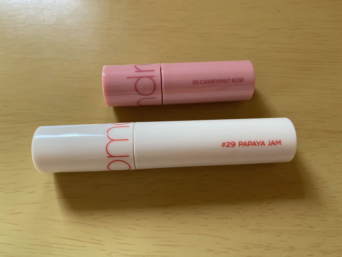 ジューシーラスティングティント ウィズミニセット/rom&nd/リップティントを使ったクチコミ（1枚目）