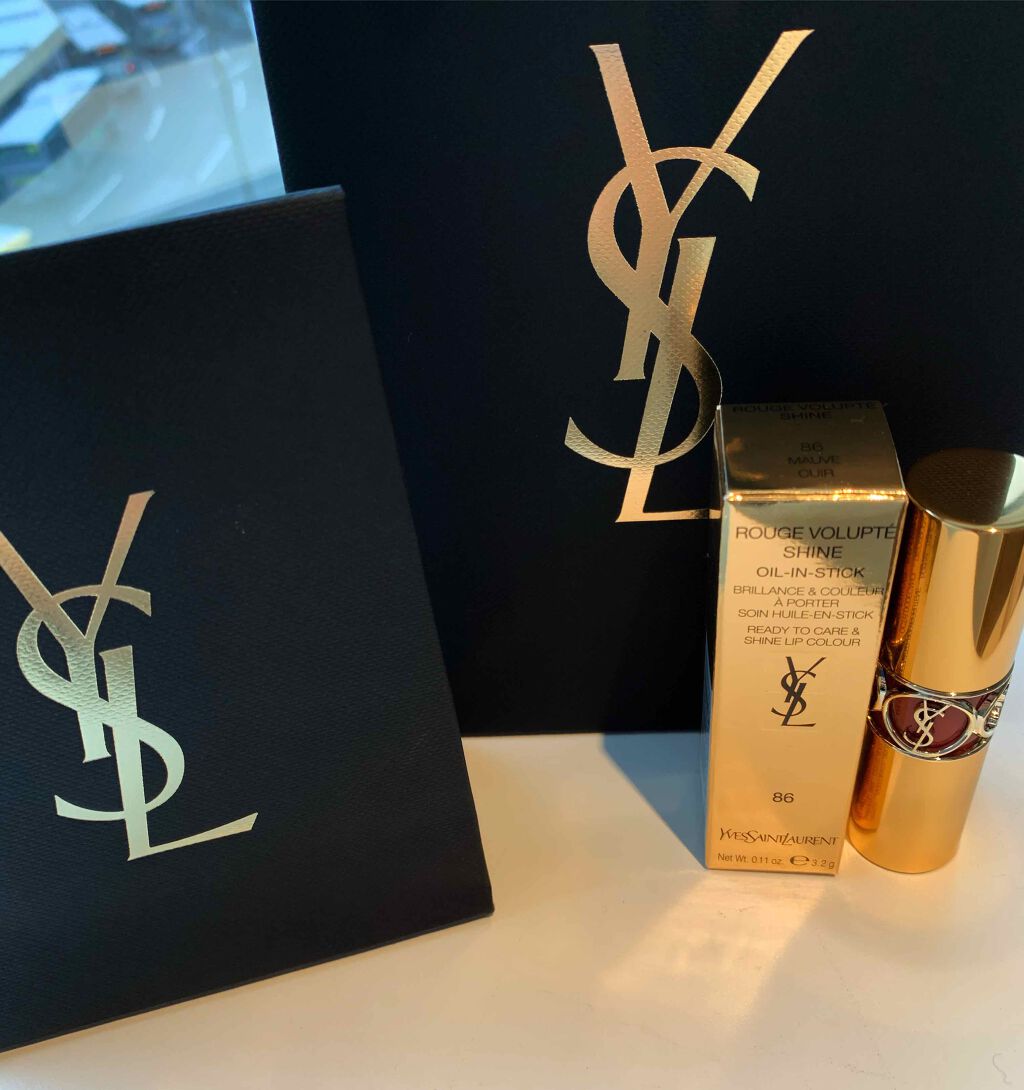 ルージュ ヴォリュプテ シャイン/YVES SAINT LAURENT BEAUTE/口紅を使ったクチコミ(1枚目)