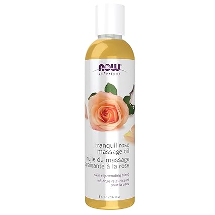 now solutions tranquil rose  massage  oil