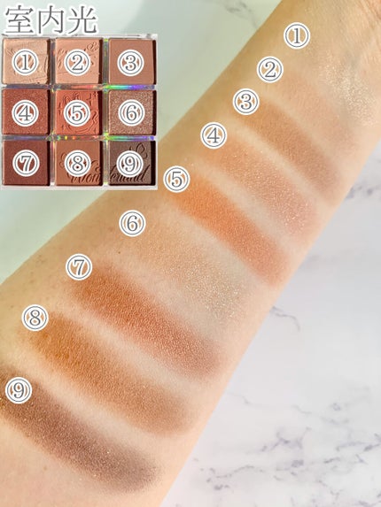 クォーツ 9色アイシャドウパレット(ドリームランドアイシャドウ)/ZEESEA/アイシャドウパレットを使ったクチコミ(3枚目)