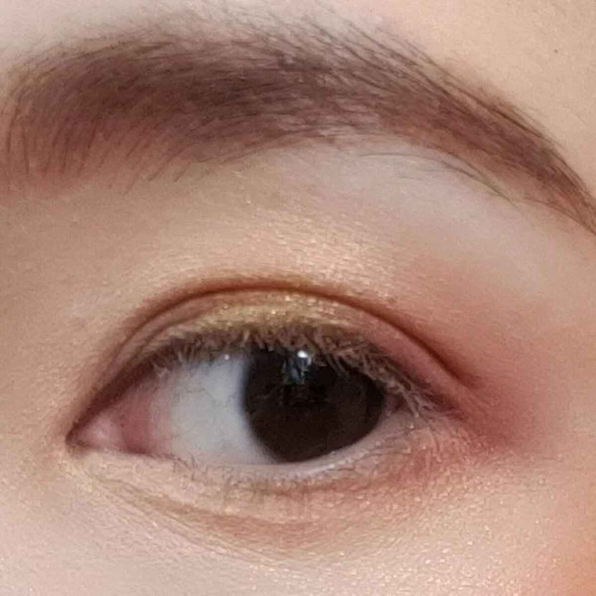 アディクション ザ アイシャドウ スパークル 008SP Garnish Sun/ADDICTION/単色アイシャドウを使ったクチコミ（3枚目）