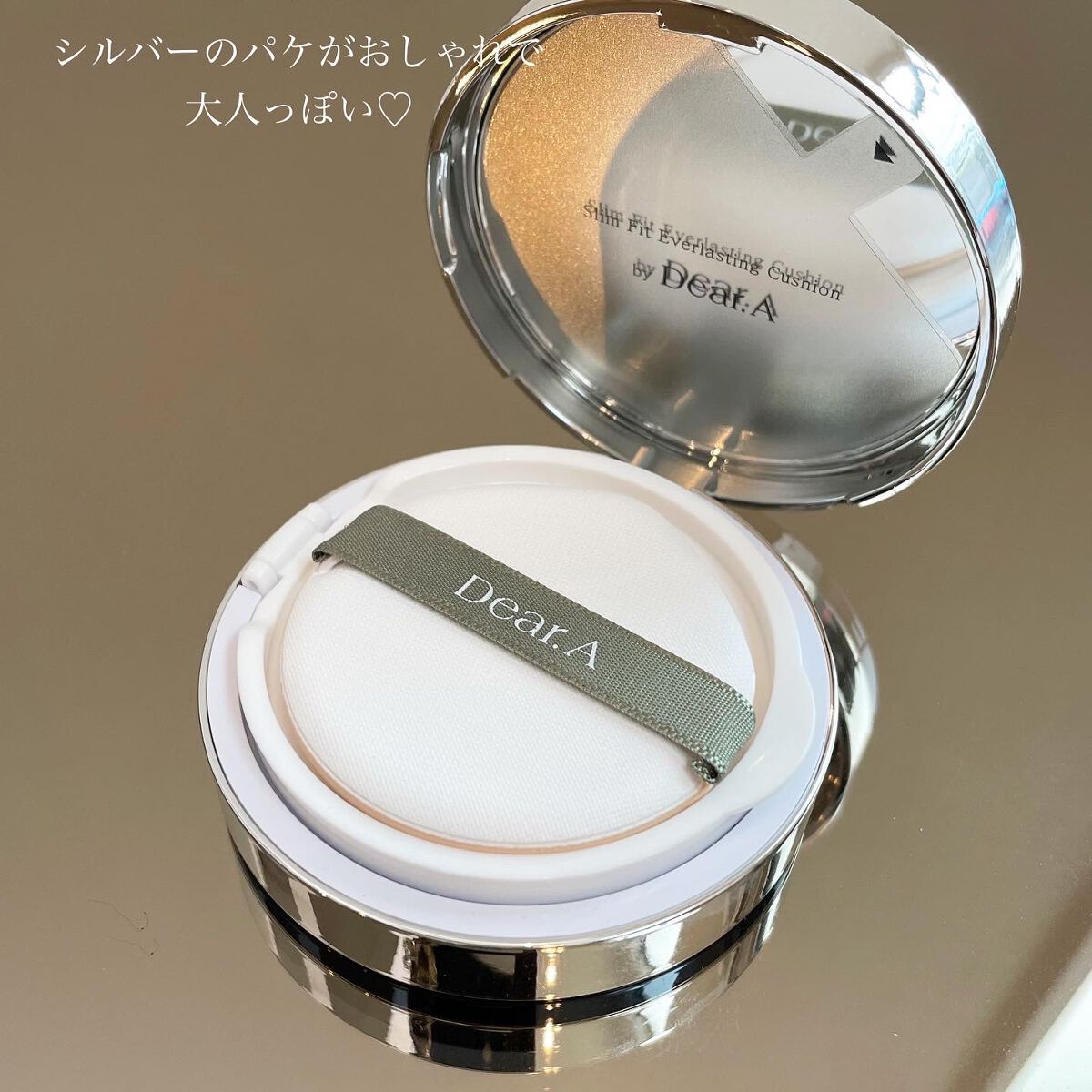 スリムフィット エバーラスティング クッション/Dear.A/クッションファンデーションを使ったクチコミ（3枚目）