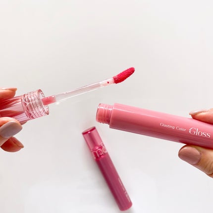 グラスティングカラーグロス/rom&nd/リップグロスを使ったクチコミ(4枚目)