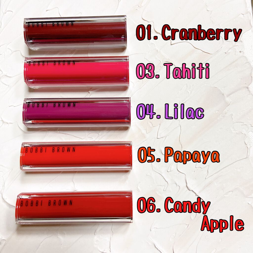 クラッシュド シャイン ジェリー スティック 05 パパイヤ/BOBBI BROWN/口紅を使ったクチコミ（2枚目）