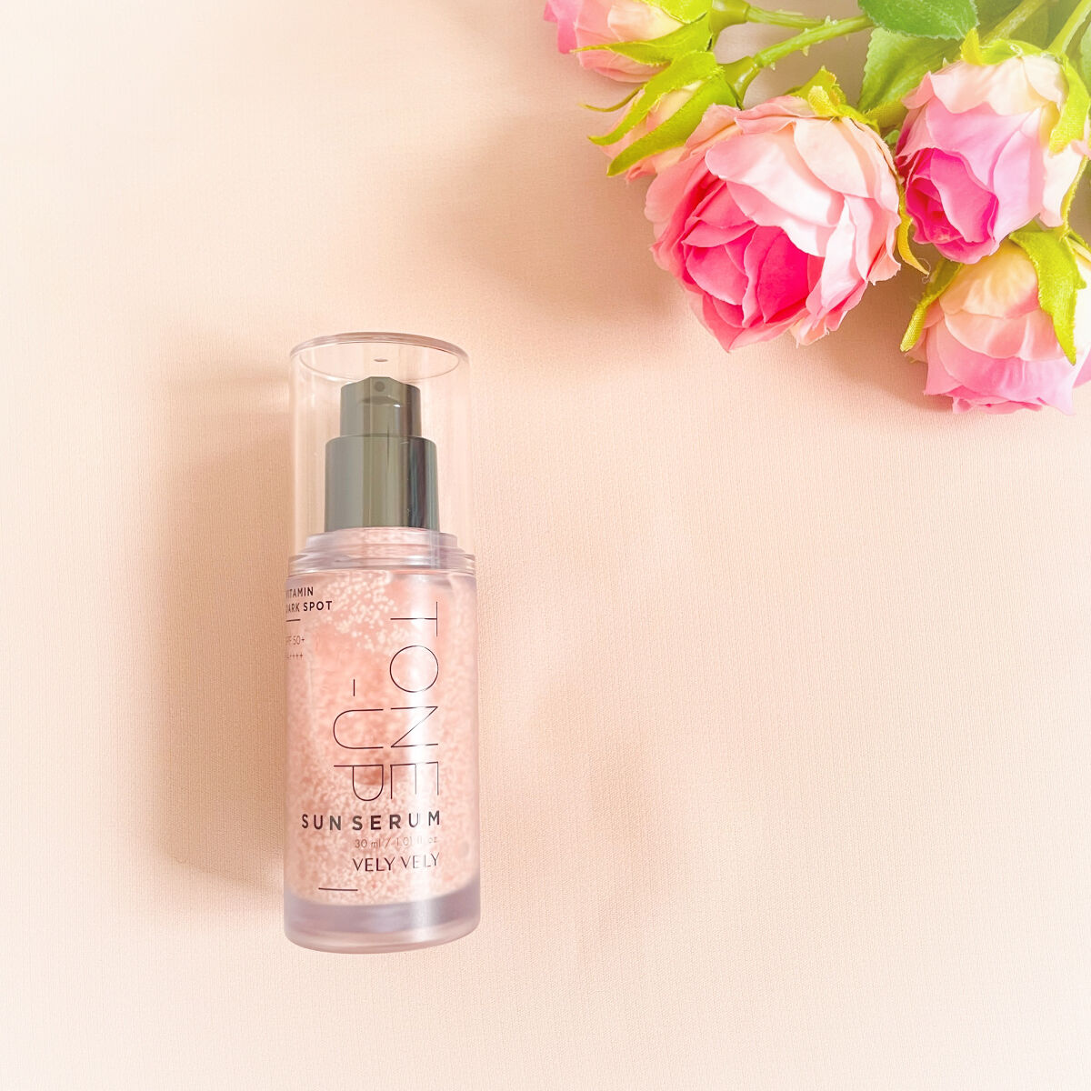 ビタミントーンアップサンセラム/VELY VELY/日焼け止めローションを使ったクチコミ（1枚目）