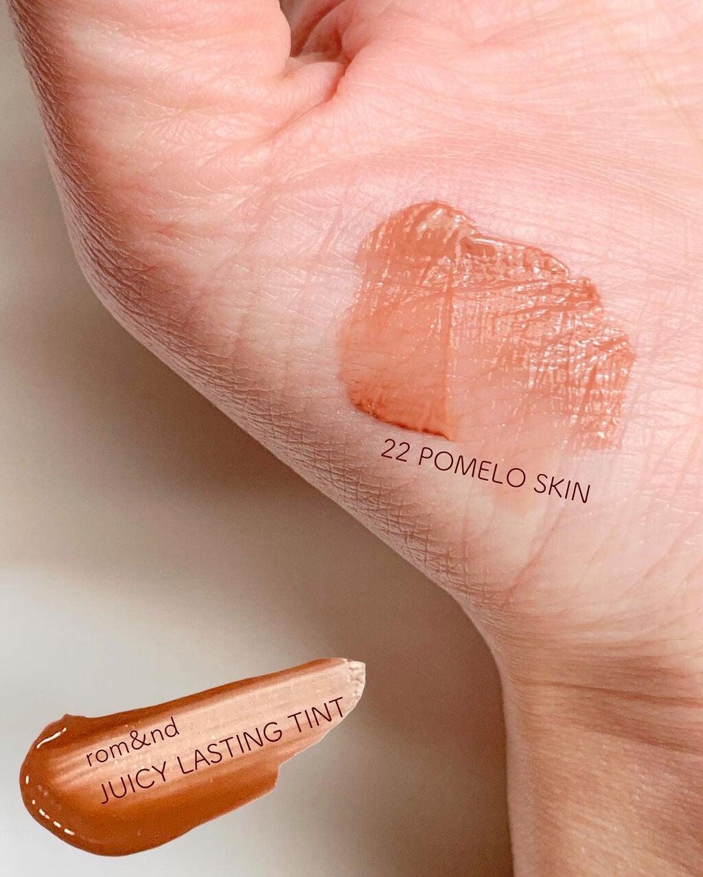 ジューシーラスティングティント/rom&nd/リップティントを使ったクチコミ(3枚目)