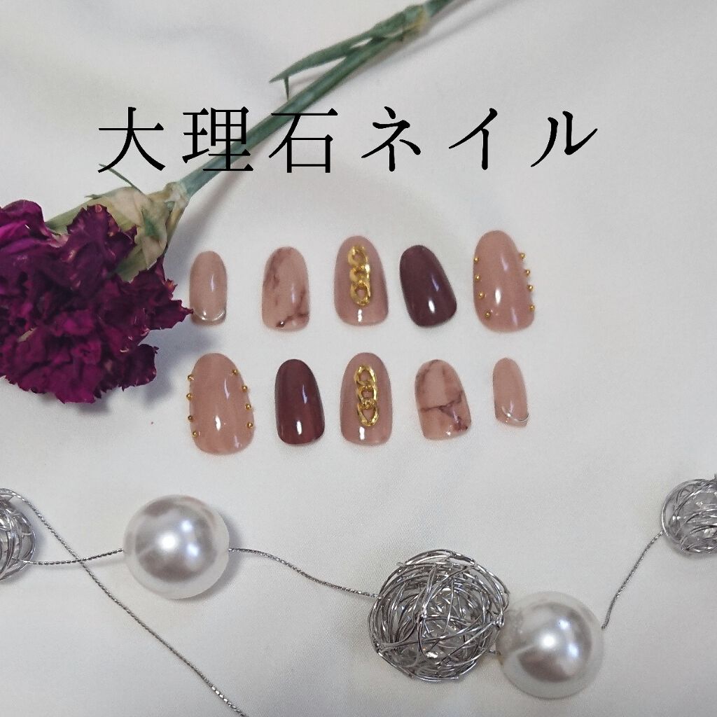 #セルフネイル,#ネイル,#大理石ネイルのネイルデザイン