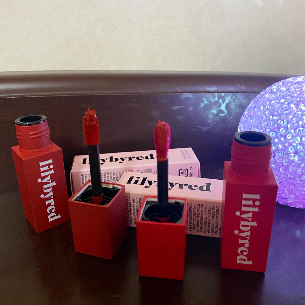 ムードライアー ベルベットティント/lilybyred/リップティントを使ったクチコミ（2枚目）