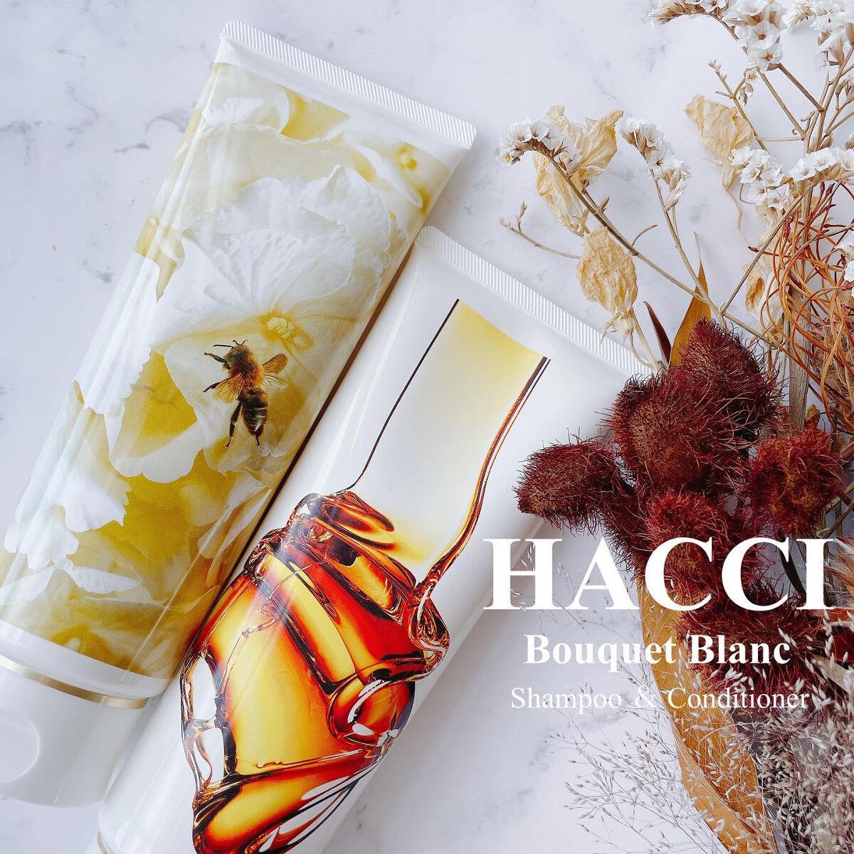 ブーケブランシャンプー／コンディショナー/HACCI/市販シャンプーを使ったクチコミ（1枚目）