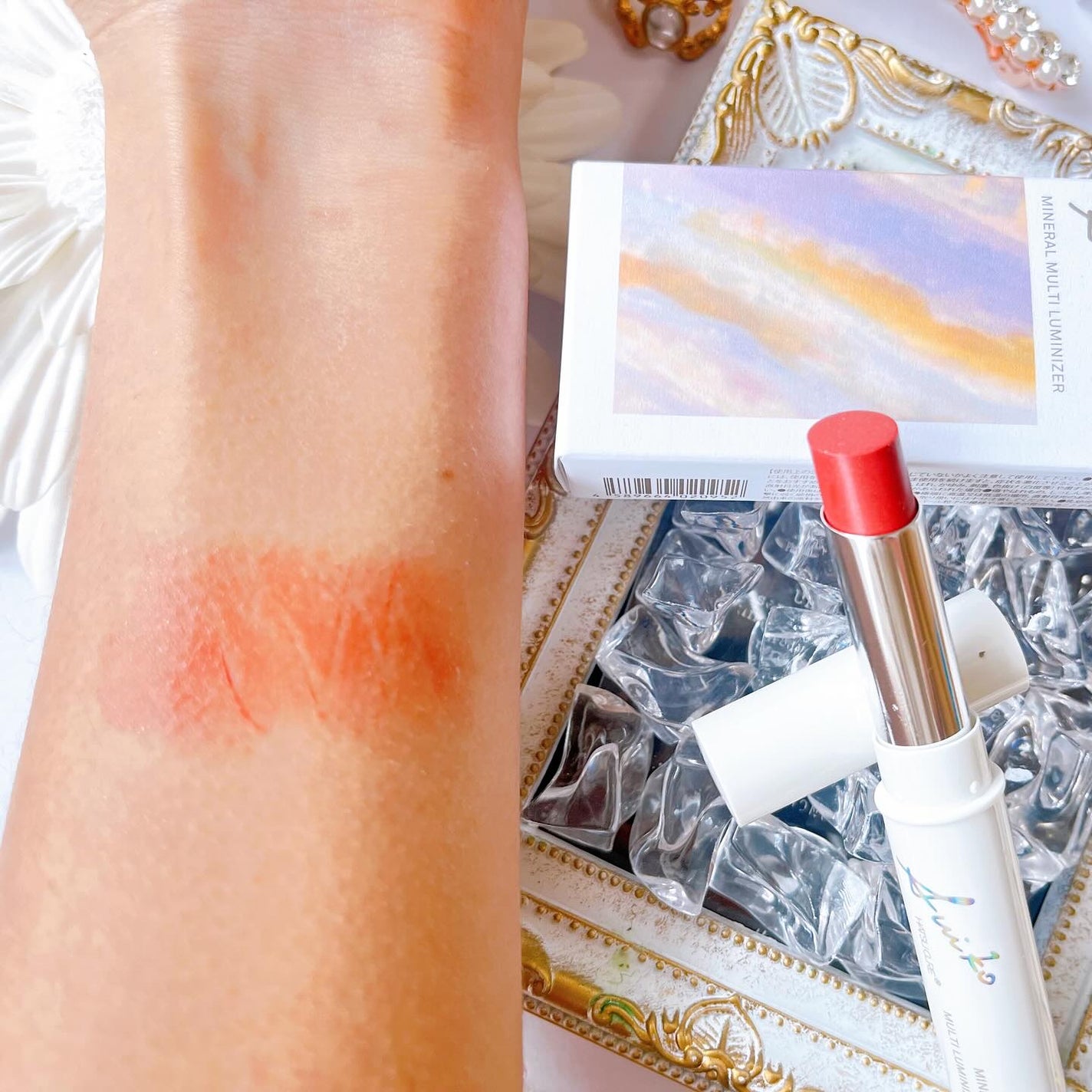 ミネラルマルチルミナイザー/SUIKO HATSUCURE/スティックハイライトを使ったクチコミ(5枚目)