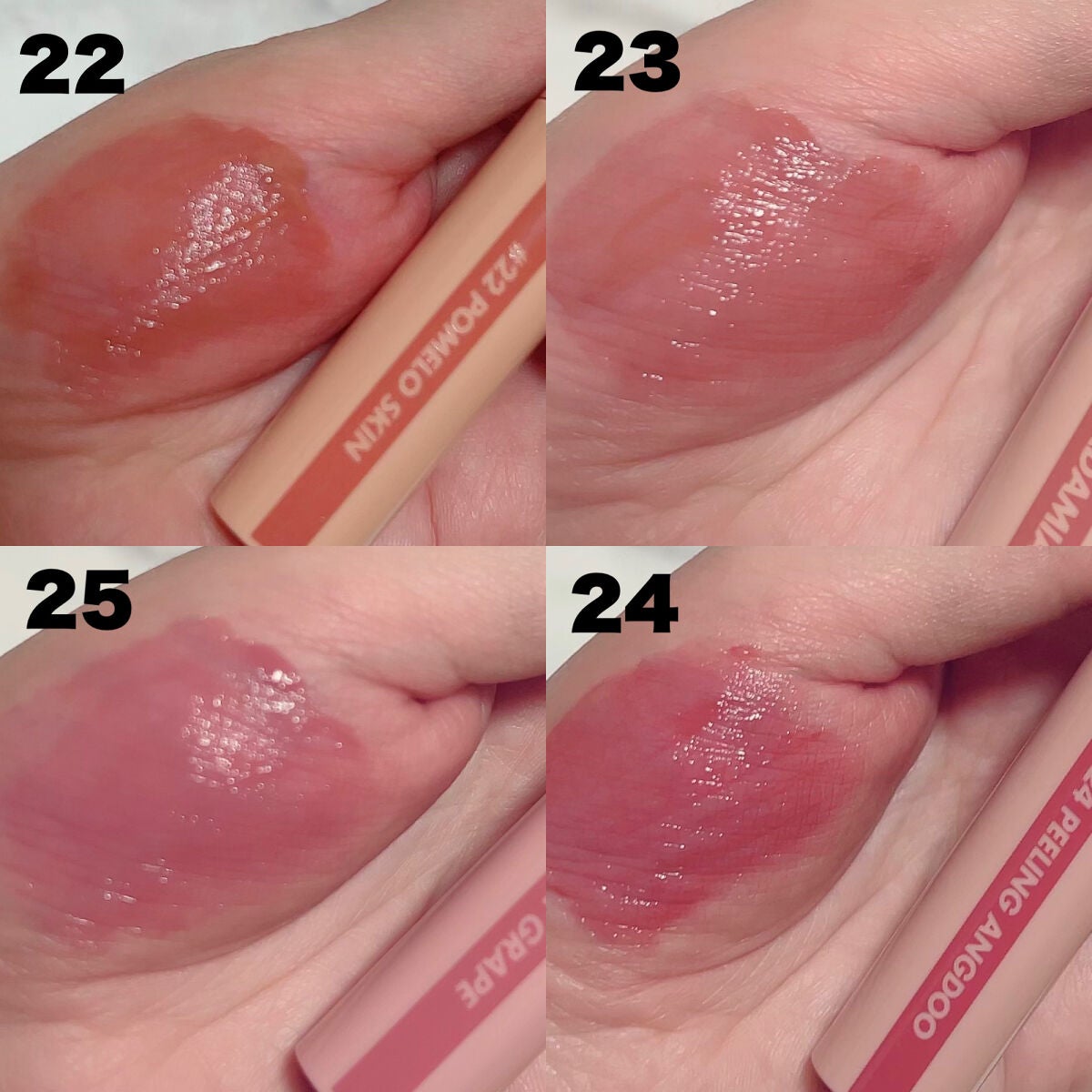 ジューシーラスティングティント/rom&nd/リップティントを使ったクチコミ(3枚目)