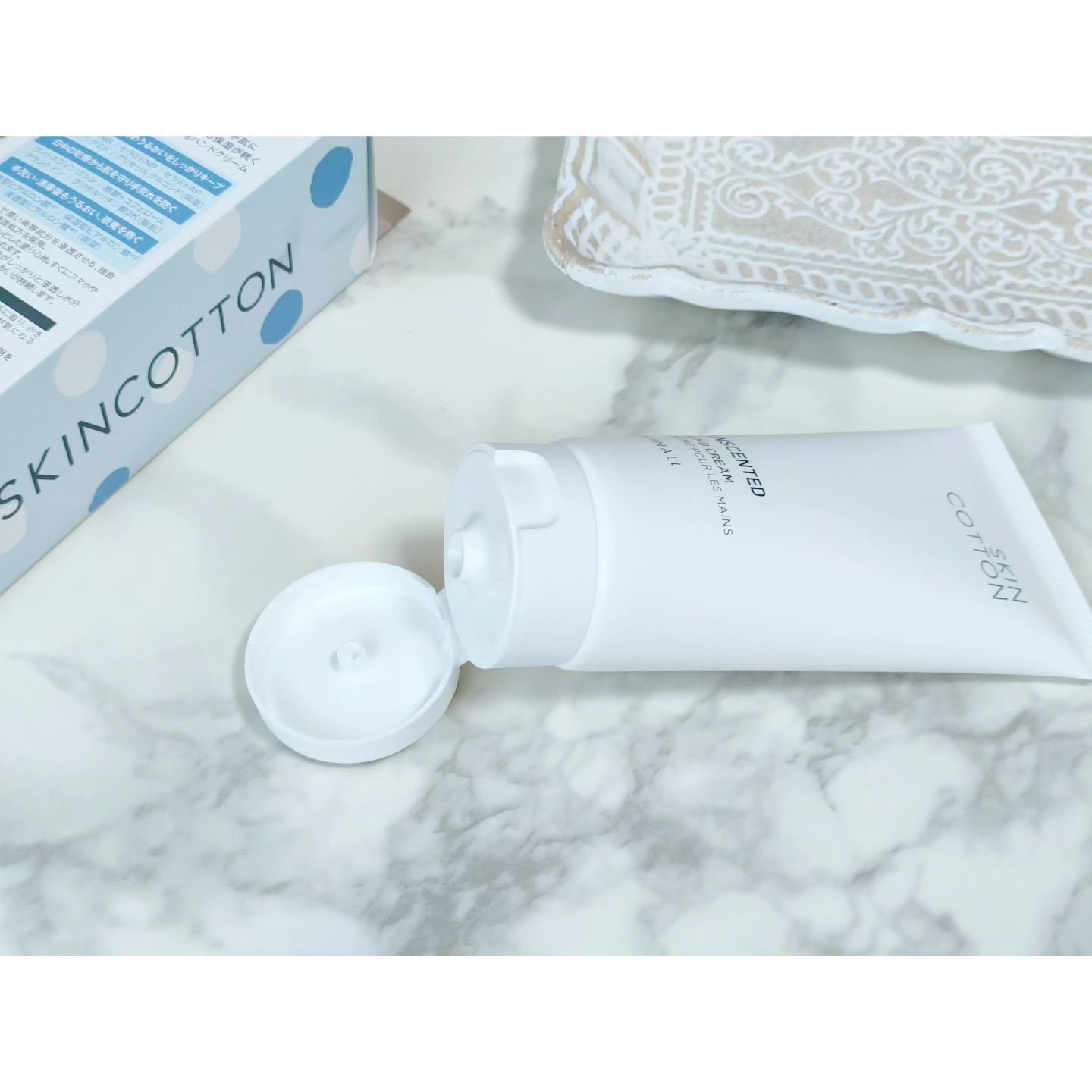 濃厚リペア デイクリーム 無香料/スキンコットン/ハンドクリームを使ったクチコミ（2枚目）