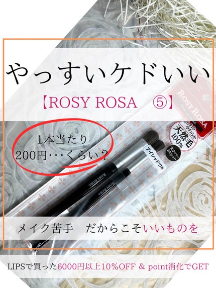 アイシャドウブラシセット/ロージーローザ/メイクブラシを使ったクチコミ(1枚目)