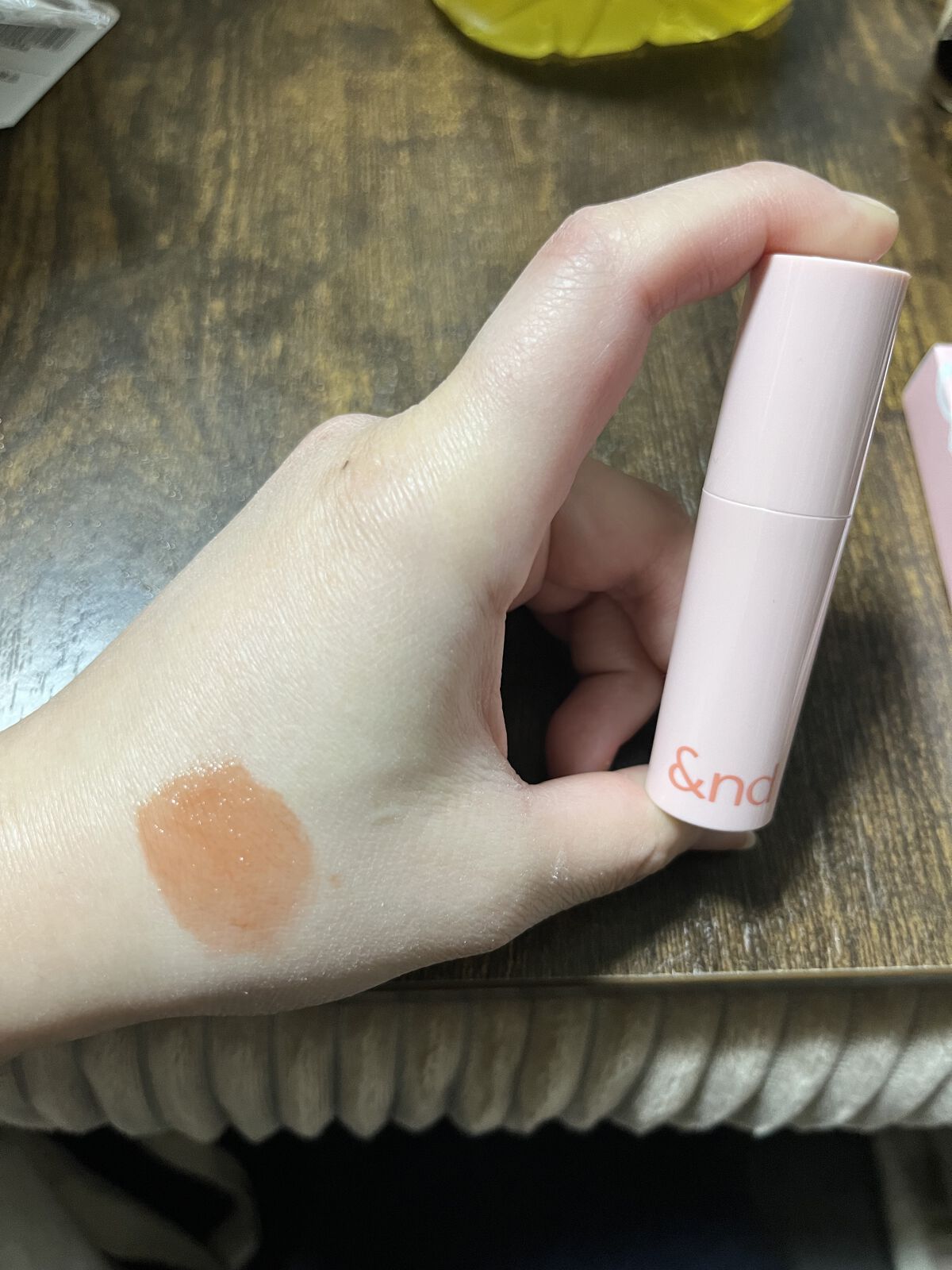 メロウボリュームマスカラ BR01 アッシュブラウン/&nd by rom&nd/マスカラを使ったクチコミ（2枚目）