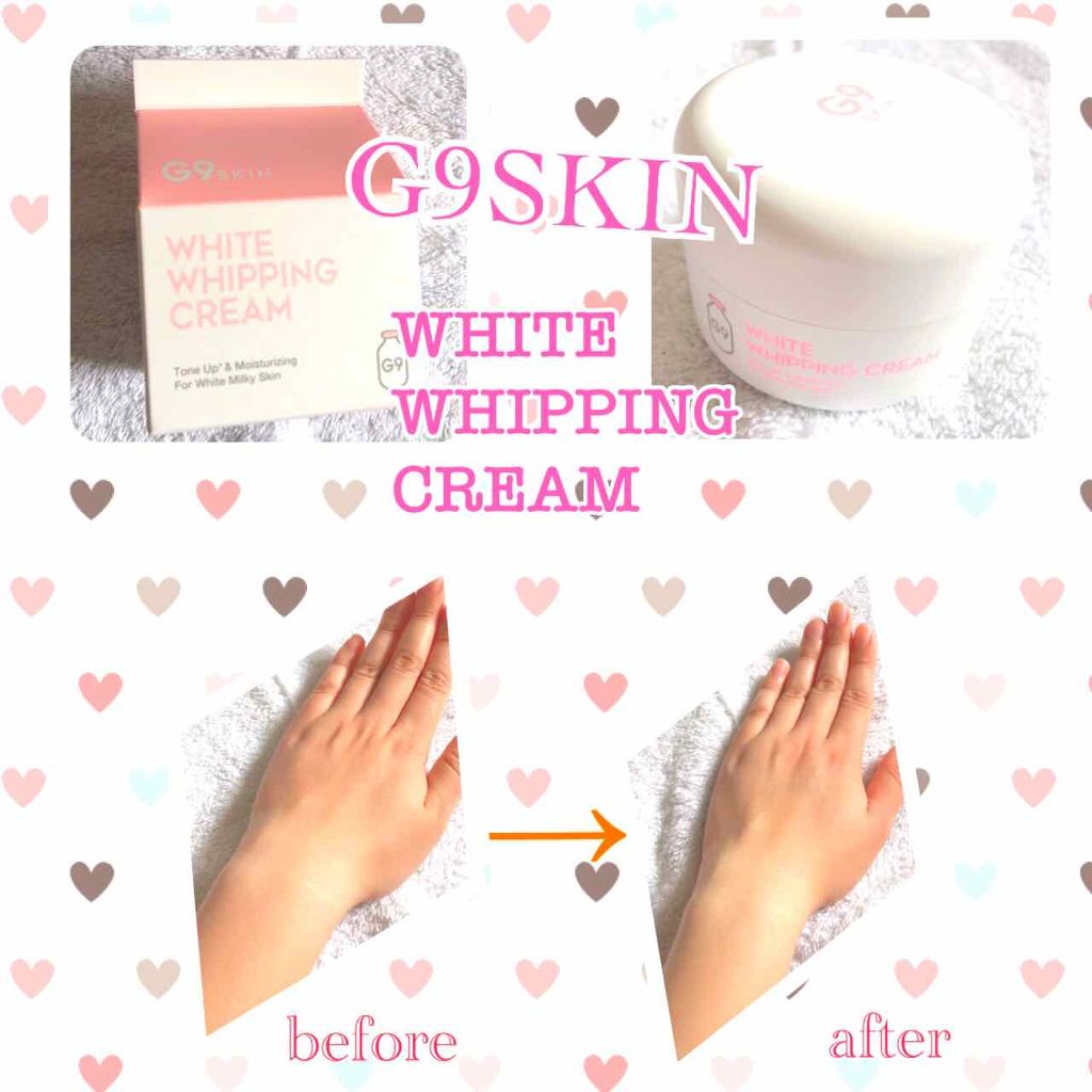 WHITE WHIPPING CREAM(ウユクリーム)/G9SKIN/化粧下地を使ったクチコミ（1枚目）