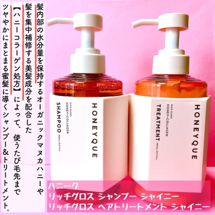 リッチグロス シャンプー シャイニー/ヘアトリートメント シャイニー/ハニーク/市販シャンプーを使ったクチコミ(2枚目)