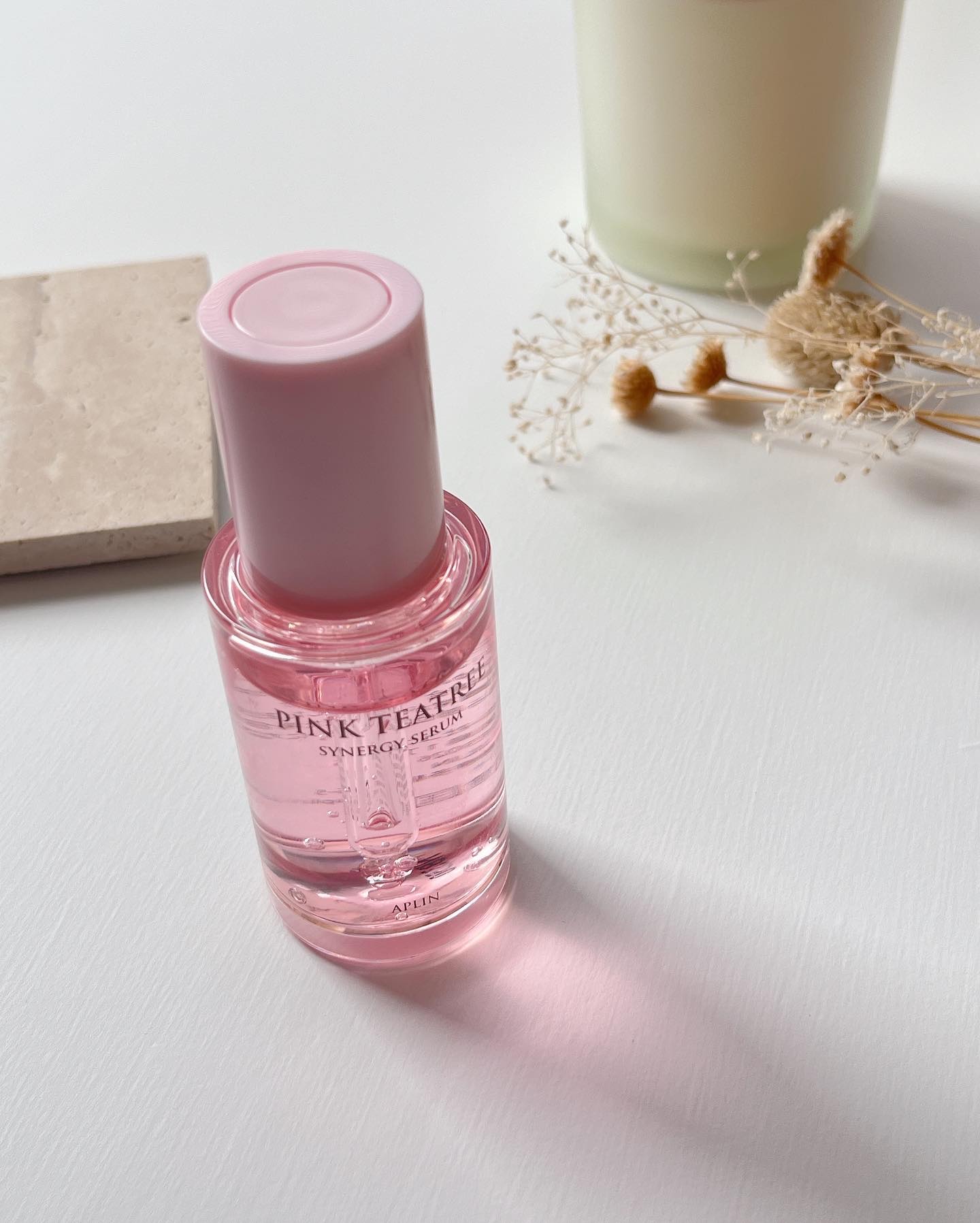 ピンクティーツリーシナジーセラム/APLIN/美容液を使ったクチコミ（2枚目）