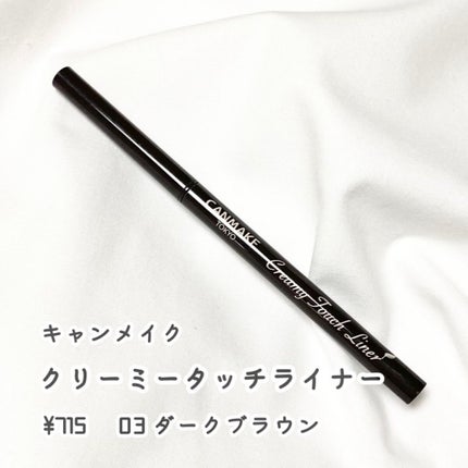 クリーミータッチライナー/キャンメイク/ジェルアイライナーを使ったクチコミ(1枚目)