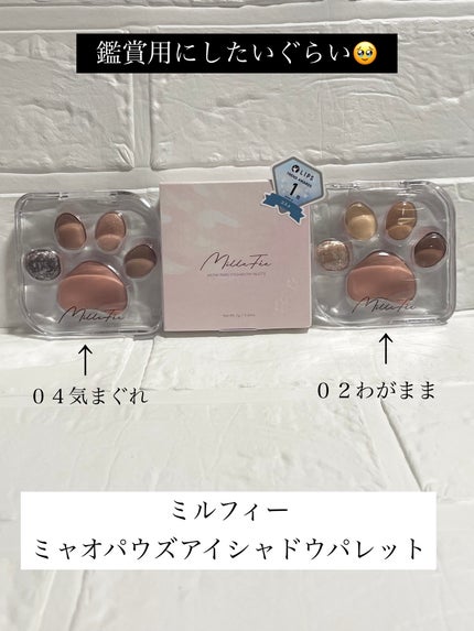 ミャオパウズアイシャドウパレット/MilleFée/アイシャドウパレットを使ったクチコミ(4枚目)