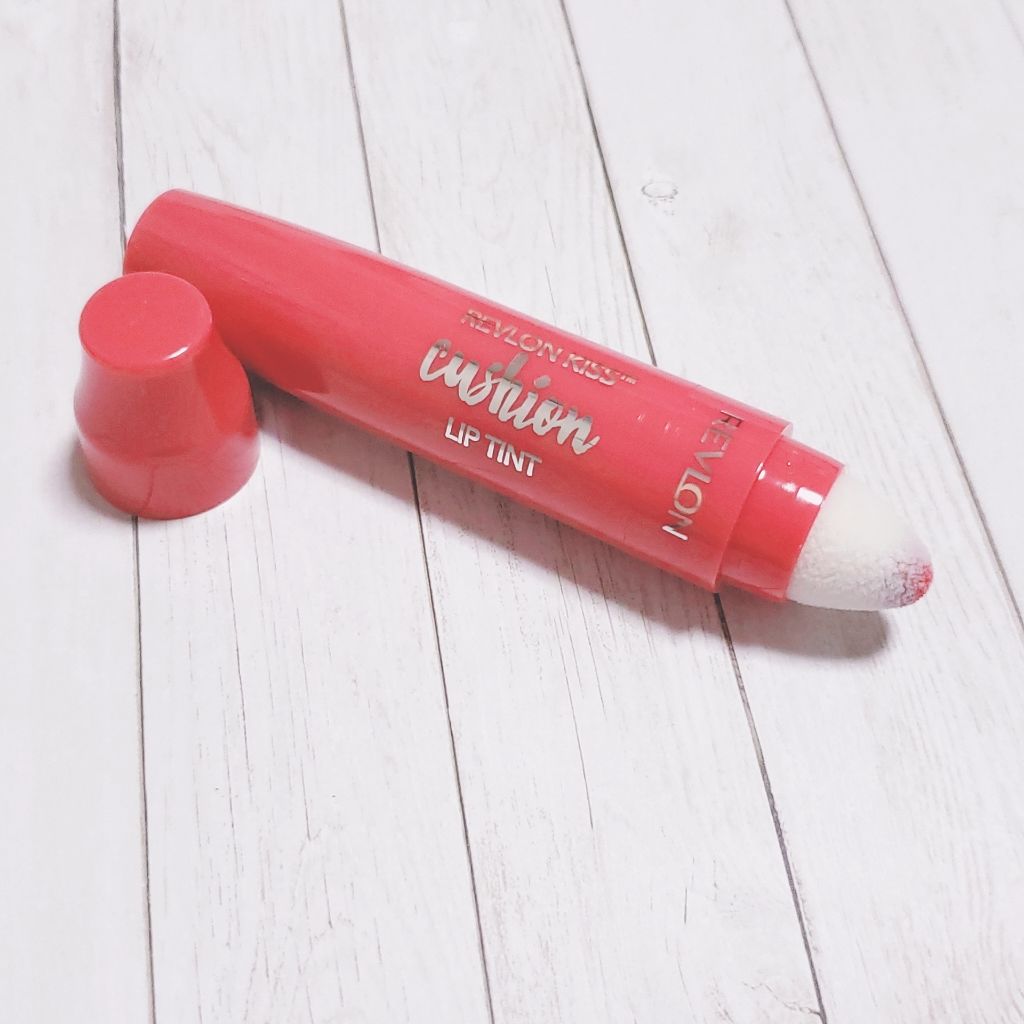 キス クッション リップ ティント 新色320 スウィート コーラル/REVLON/リップティントを使ったクチコミ（1枚目）