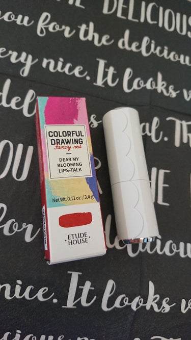 ETUDE ディア マイブルーミング リップトーク カラフルドローイング シフォンのクチコミ「💄ETUDE HOUSE ディアマイブルーミングリップトークカラフルドローイングシフォン💄
R.....」（2枚目）