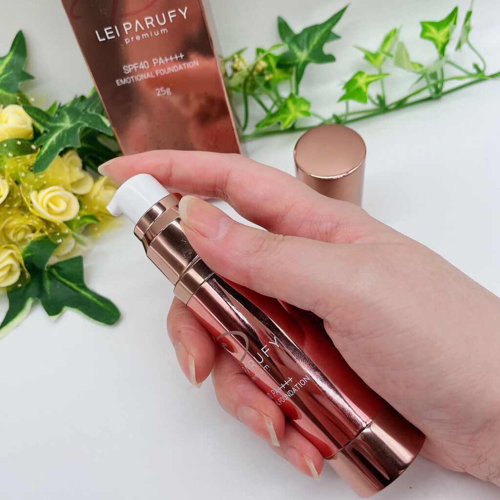 プレミアムエモーショナルファンデーション/LEI PARUFY/リキッドファンデーションを使ったクチコミ(2枚目)