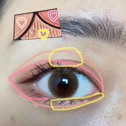 ジューシーピュアアイズ/キャンメイク/アイシャドウパレットを使ったクチコミ(7枚目)