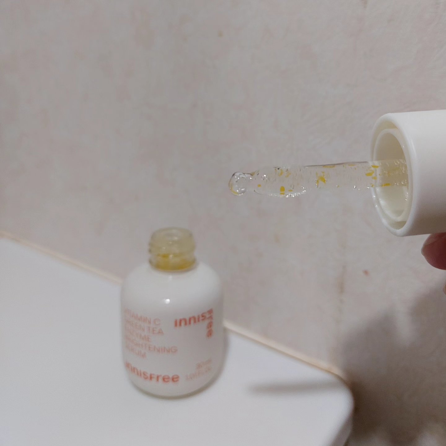 ビタC　グリーンティーエンザイム　ブライト　セラム/innisfree/美容液を使ったクチコミ（2枚目）