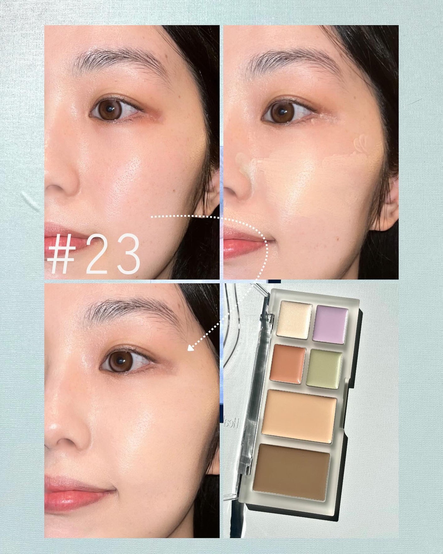 ブリージングコンシーラーパレット/Healus/パレットコンシーラーを使ったクチコミ(6枚目)