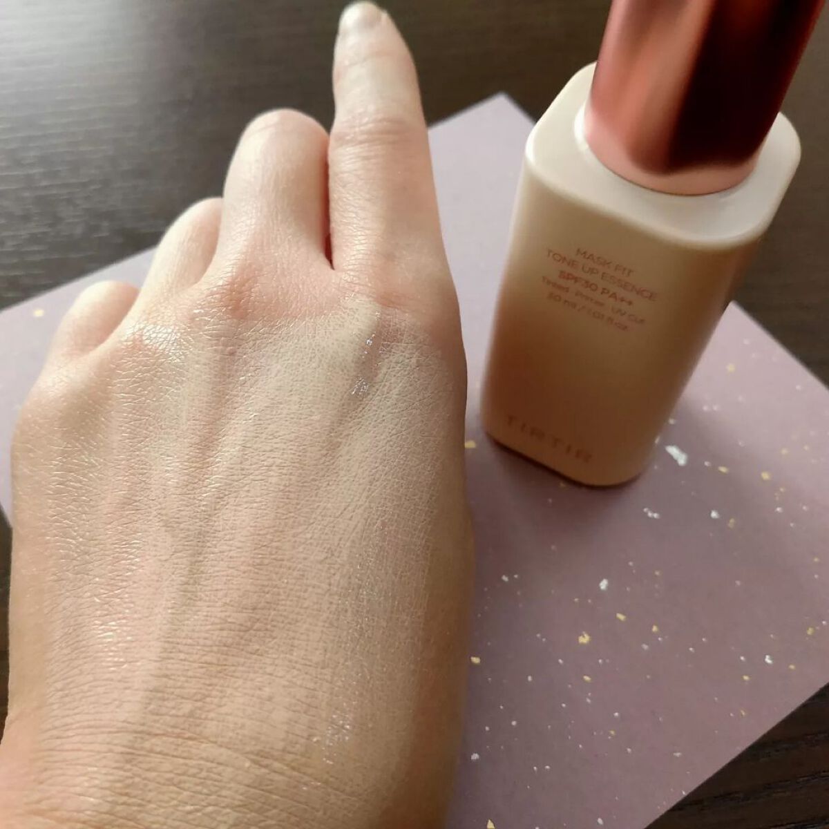 マスクフィットトーンアップエッセンス/TIRTIR(ティルティル)/化粧下地を使ったクチコミ(4枚目)